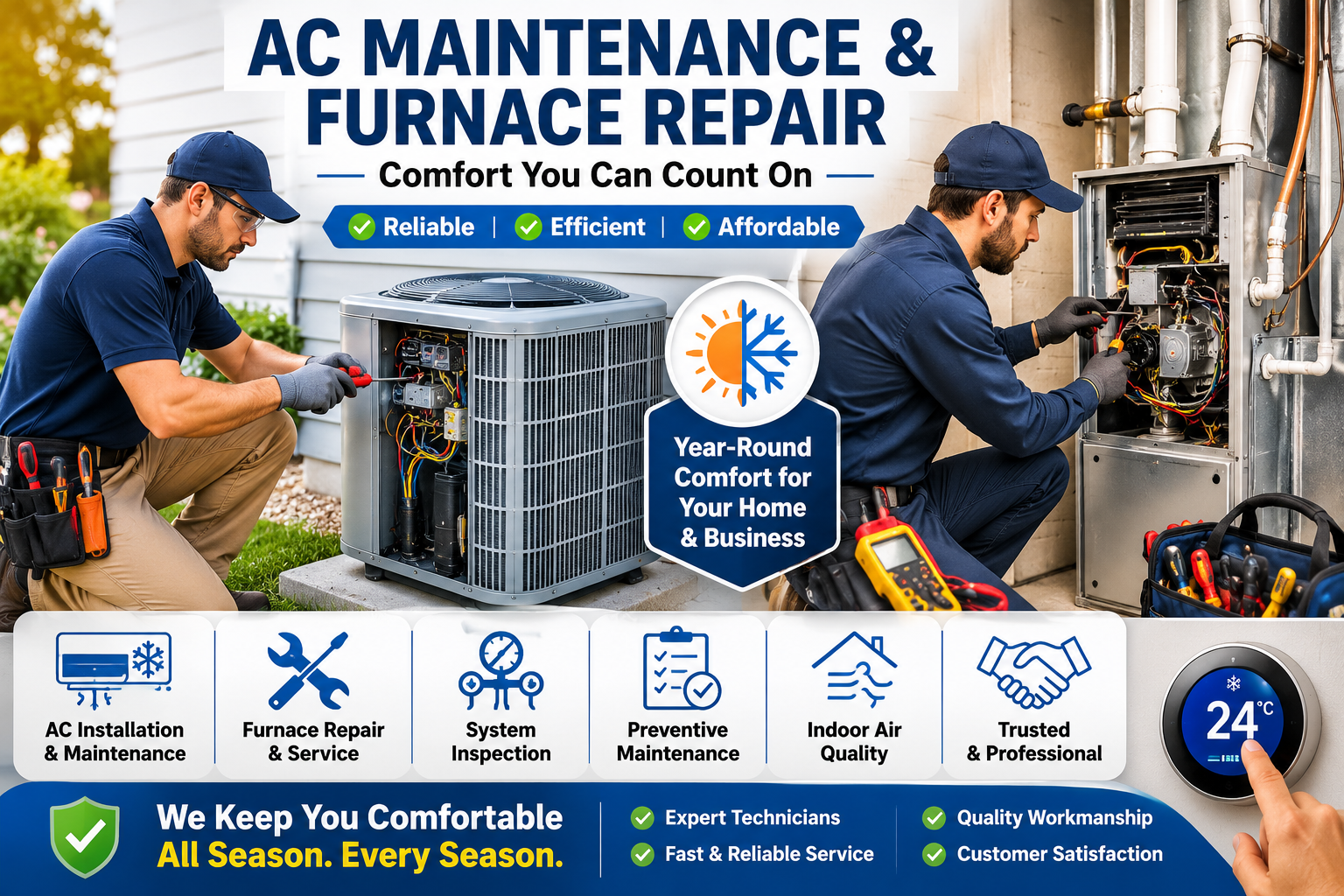Furnace Maintenance: Essential Tips for Reliable and Efficient Home Heating