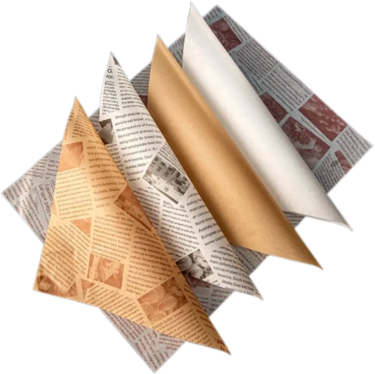 Custom Printed Hot Paper For Takeout And Food Wrapping